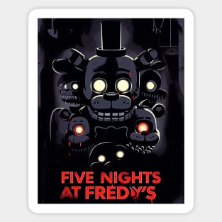 five nights at freddy's poster Sticker